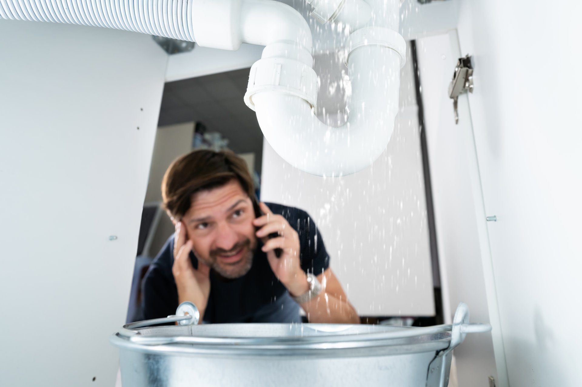 Emergency plumber responding to urgent call in Edmonton